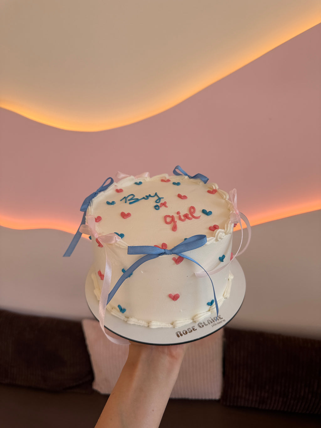 Gender Reveal Cake