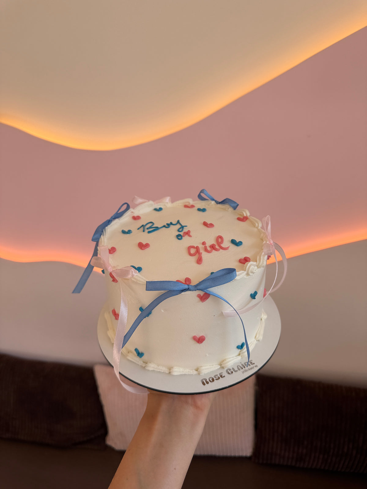 Gender Reveal Cake
