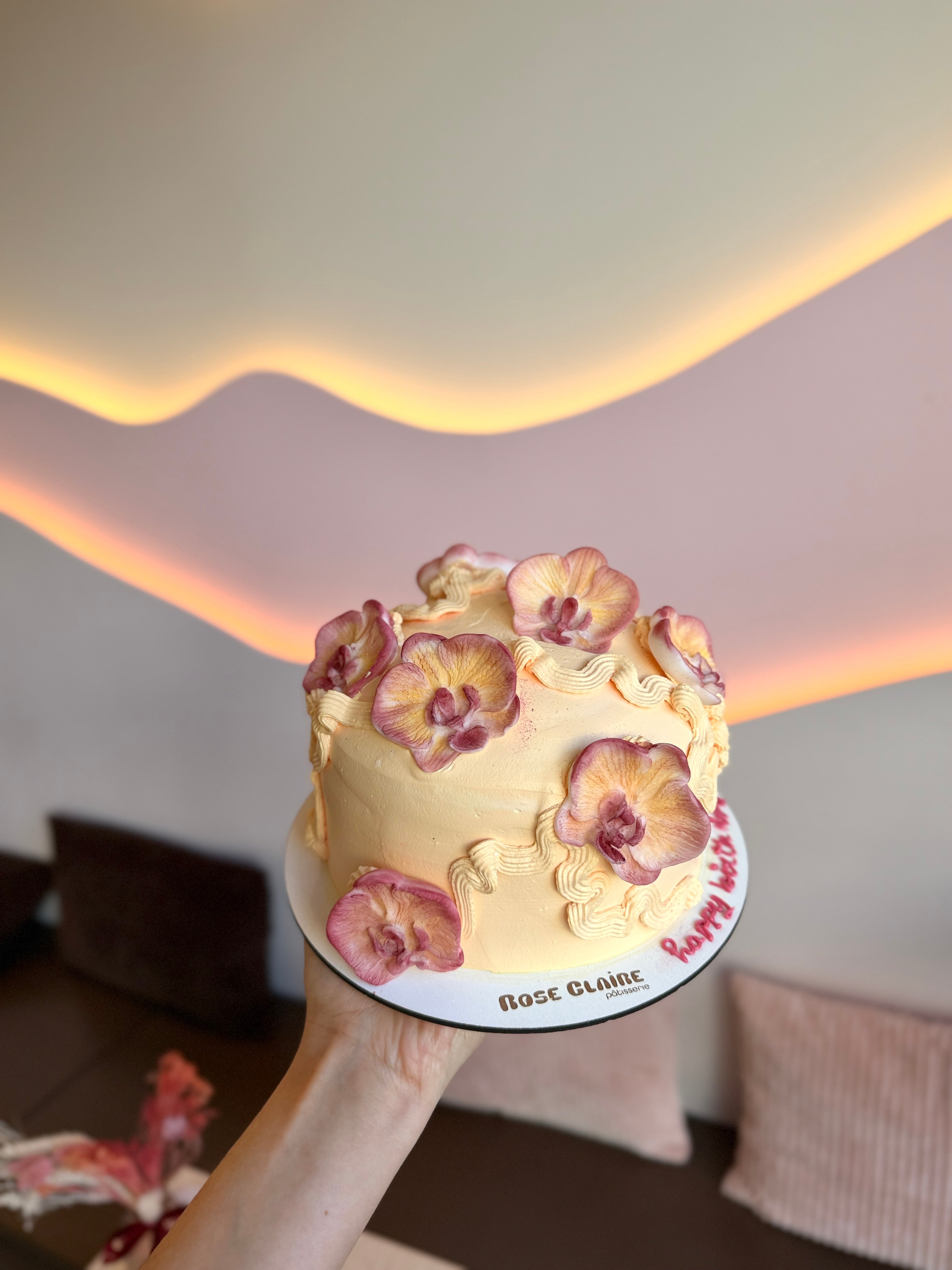 Gâteau orchidée