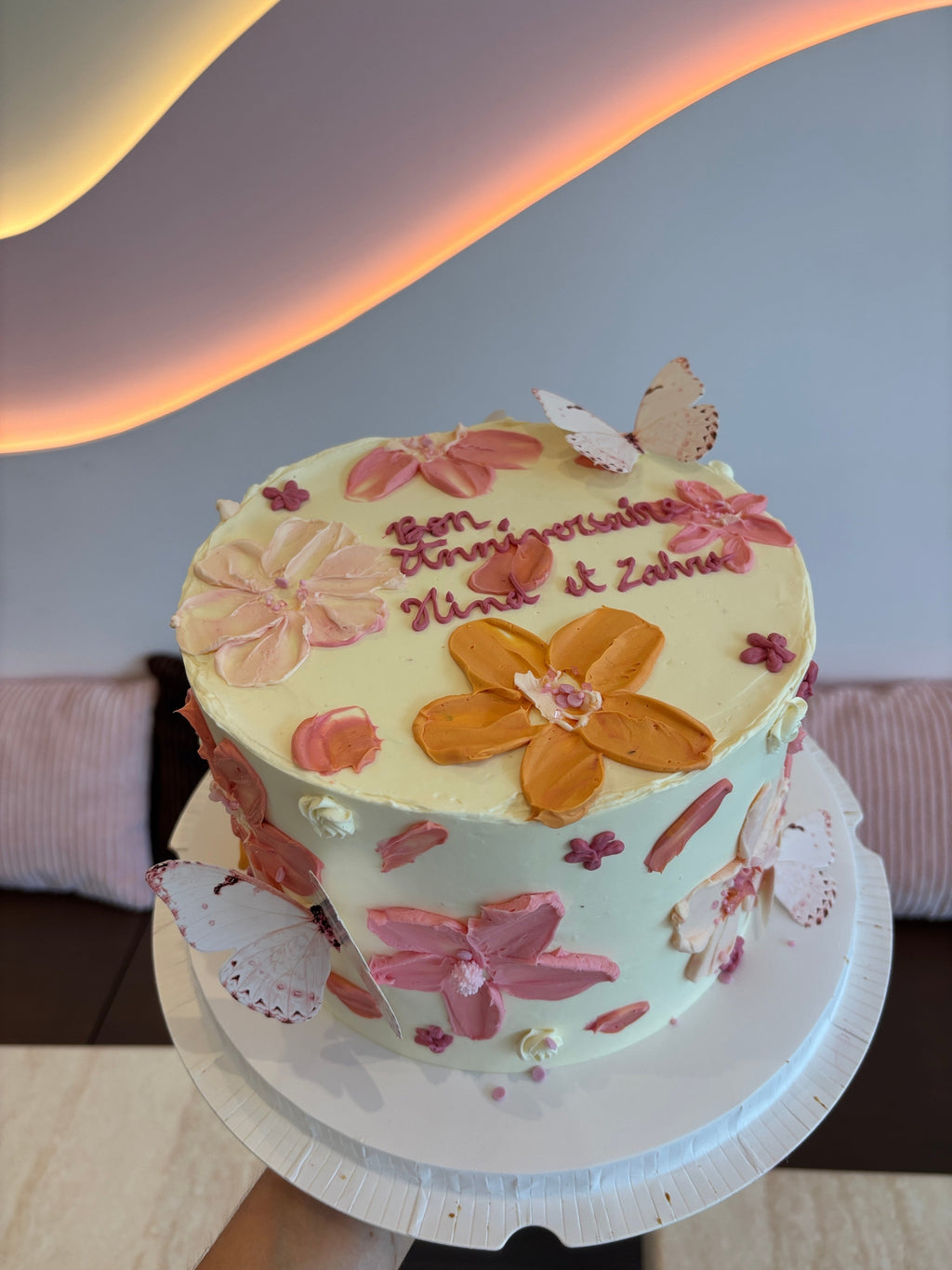 Gâteau Fleurs Simple