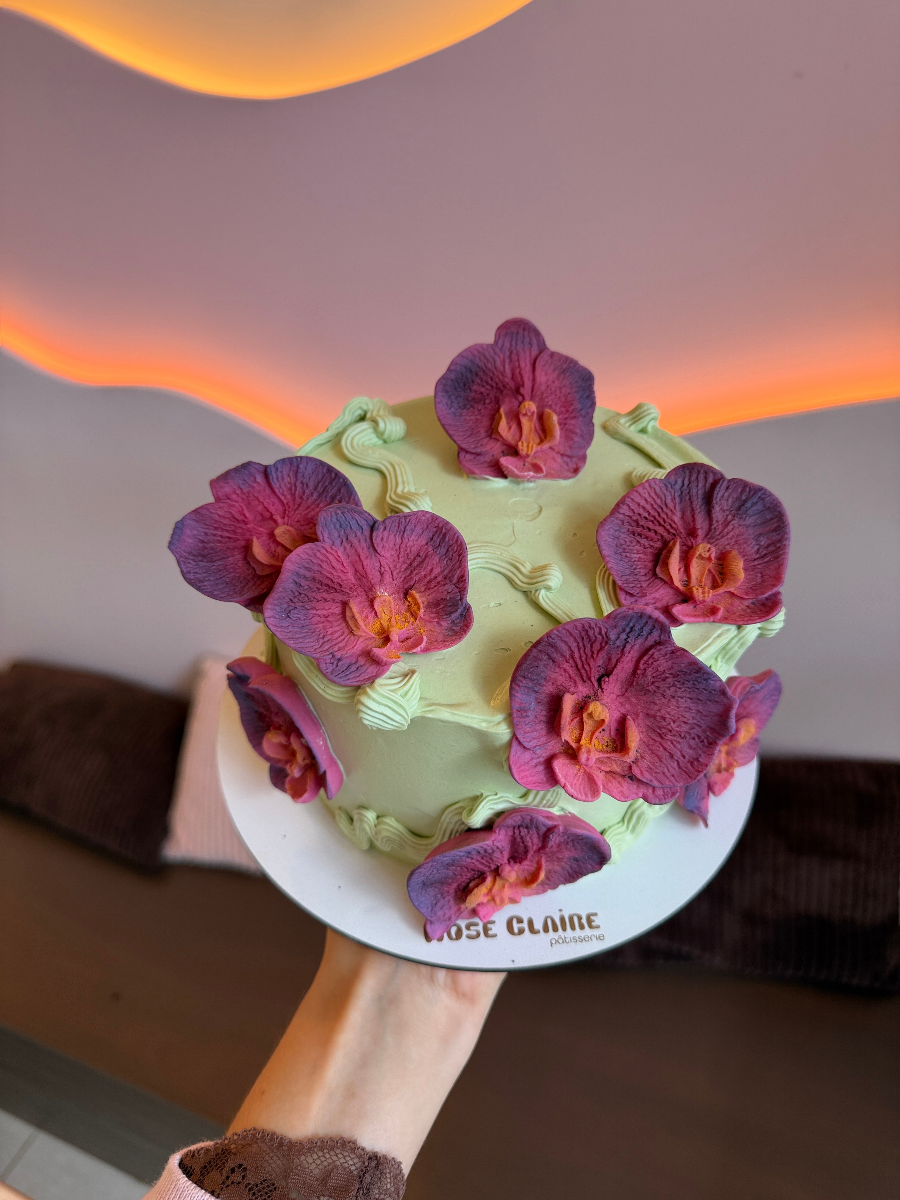 Gâteau orchidée