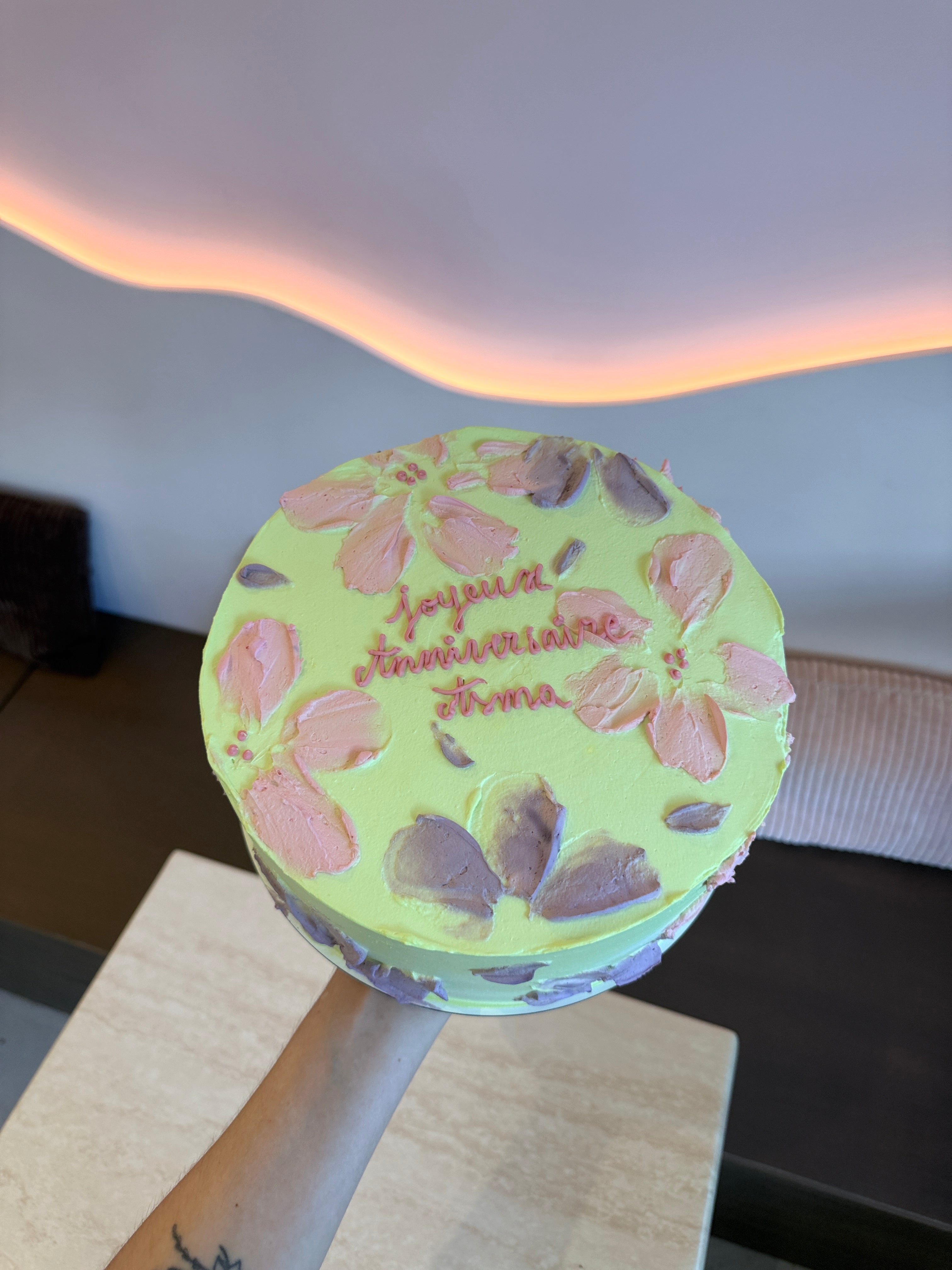 Gâteau Fleurs Simple