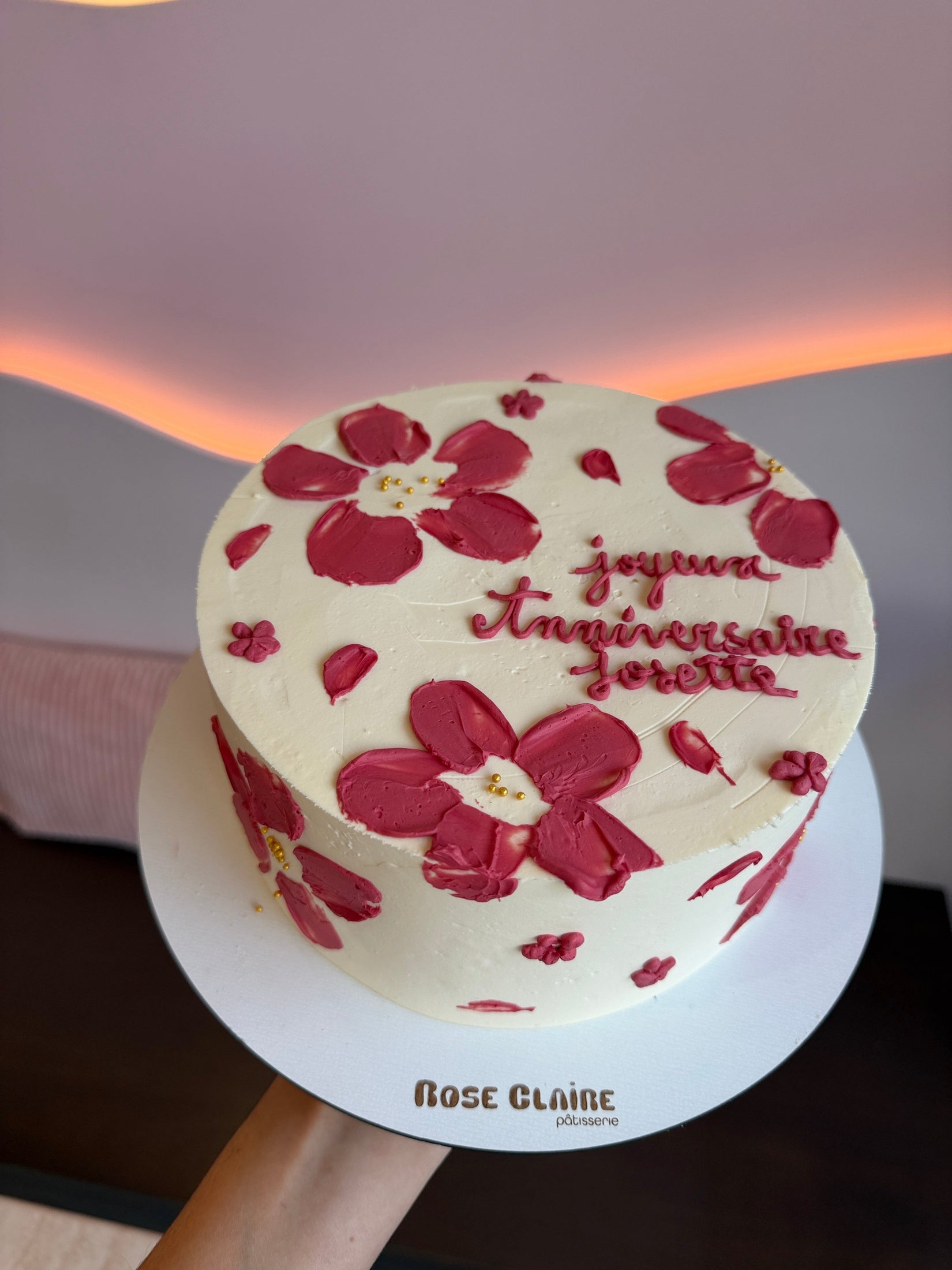 Gâteau Fleurs Simple